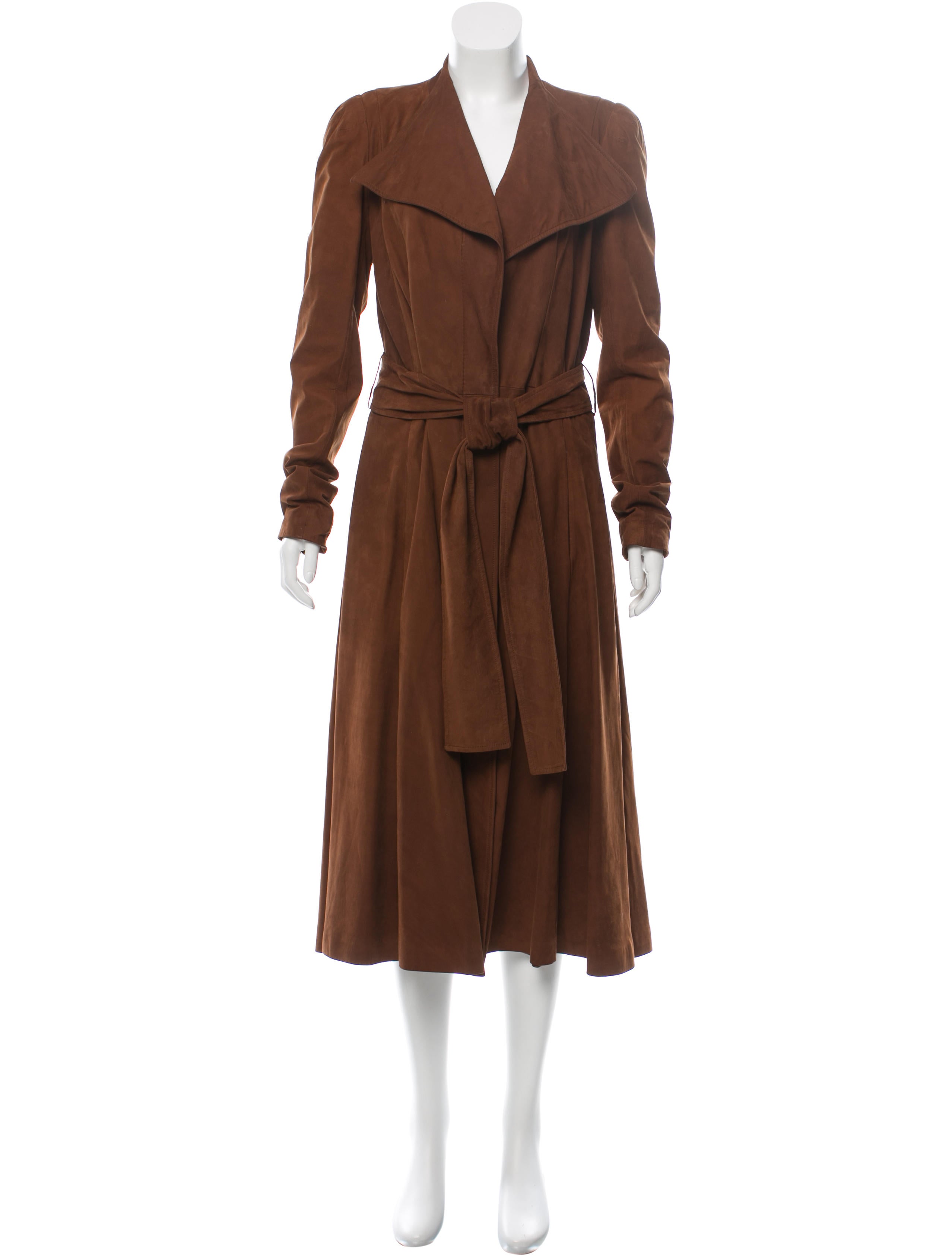 Yves Saint Laurent Suede Long Coat
